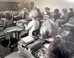 Old photo of students in the 70s